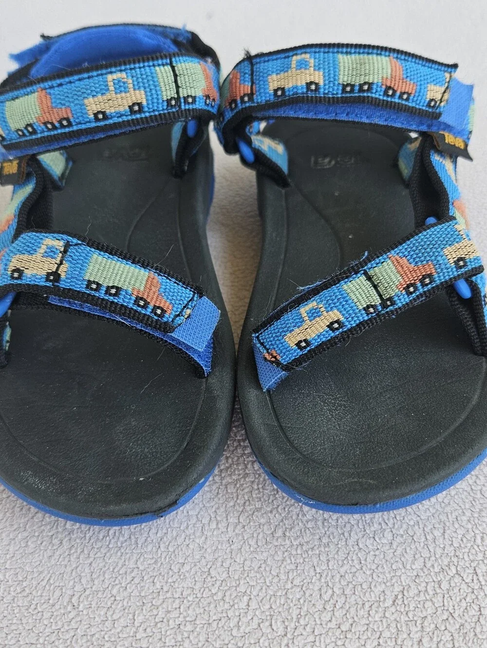 Teva Hurricane XLT 2 Hiking Sport Sandals Toddler SZ 7 Blue Trucks Hook & Loop